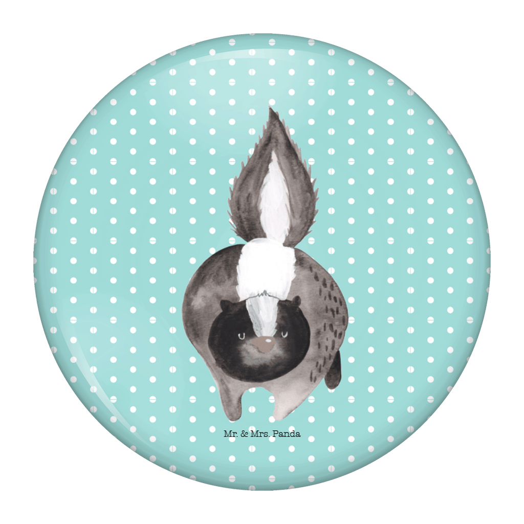 50mm Button Stinktier Angriff 50mm Button, Button, Pin, Anstecknadel, Stinktier, Skunk, Wildtier, Raubtier, Stinker, Stinki, wütend, Drohung