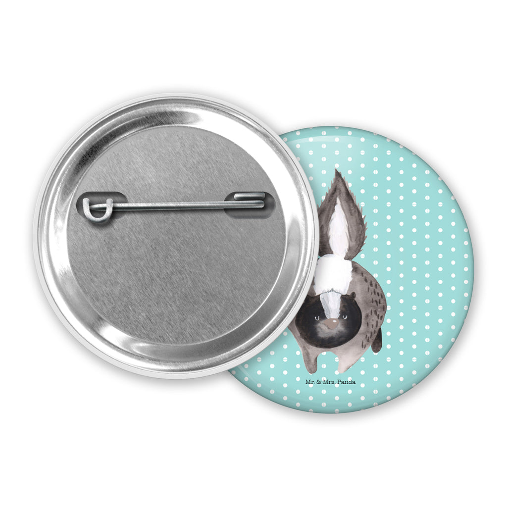 50mm Button Stinktier Angriff 50mm Button, Button, Pin, Anstecknadel, Stinktier, Skunk, Wildtier, Raubtier, Stinker, Stinki, wütend, Drohung