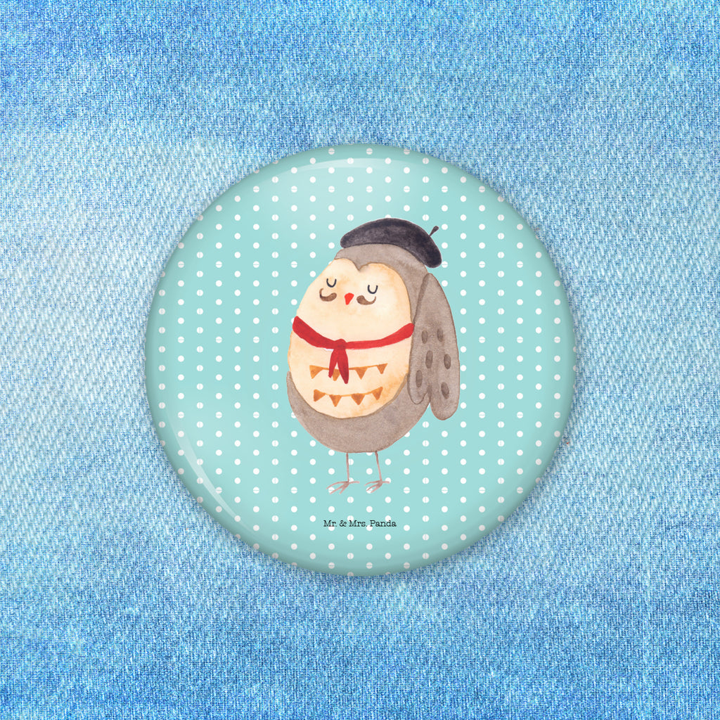 50mm Button Eule Französisch 50mm Button, Button, Pin, Anstecknadel, Eule, Eulen, Eule Deko, Owl, hibou, La vie est belle, das Leben ist schön, Spruch schön, Spruch Französisch, Frankreich