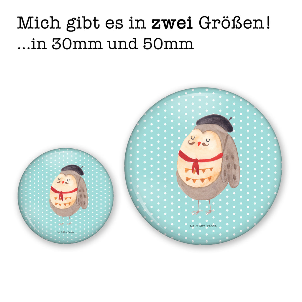 50mm Button Eule Französisch 50mm Button, Button, Pin, Anstecknadel, Eule, Eulen, Eule Deko, Owl, hibou, La vie est belle, das Leben ist schön, Spruch schön, Spruch Französisch, Frankreich