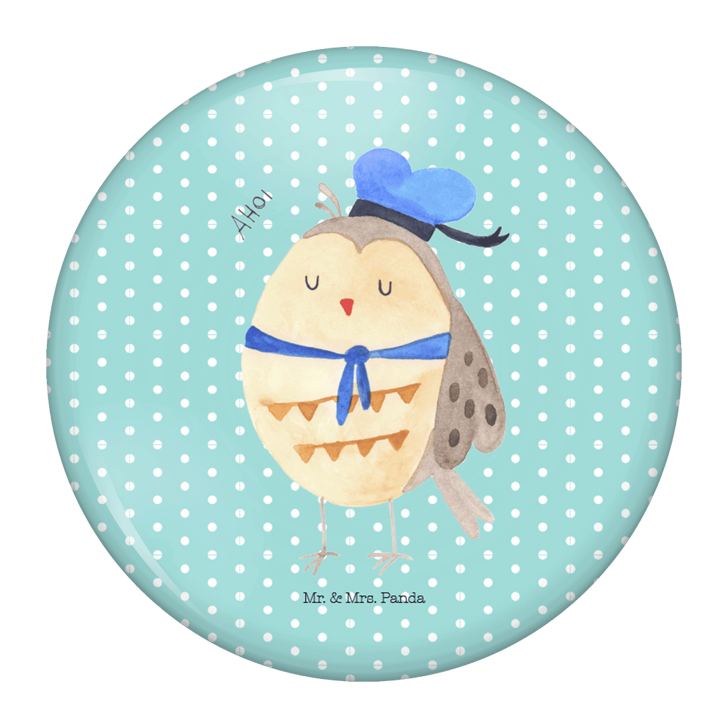 50mm Button Eule Matrosen 50mm Button, Button, Pin, Anstecknadel, Eule, Eule Spruch, Eule Deko, Owl, Wortspiel lustig, Matrose, Freundin, Ehe, Seefahrer, Heimathafen, Hochzeitstag Geschenk