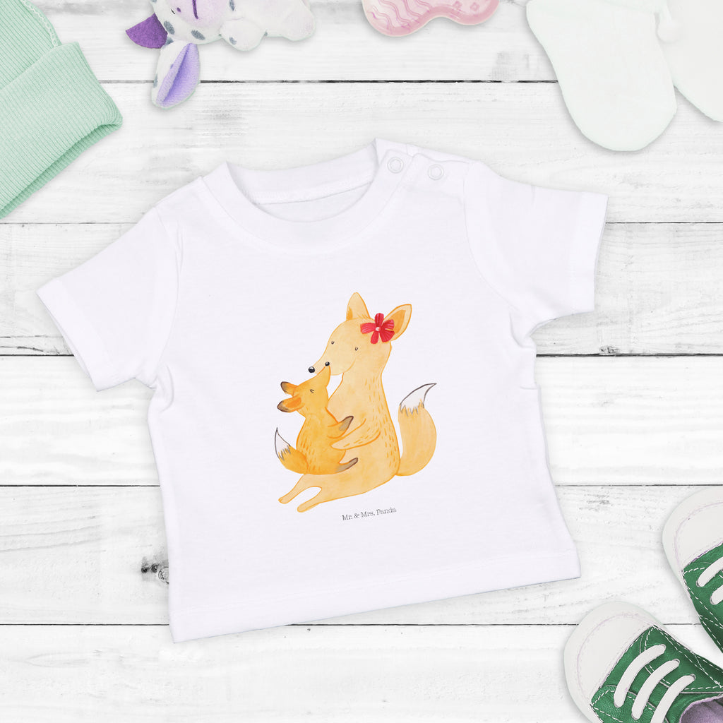 Organic Baby Shirt Fuchs Mama & Kind Baby T-Shirt, Jungen Baby T-Shirt, Mädchen Baby T-Shirt, Shirt, Familie, Vatertag, Muttertag, Bruder, Schwester, Mama, Papa, Oma, Opa, Mutter, Tochter, Lieblingstochter, Beste Tochter, Geschenk