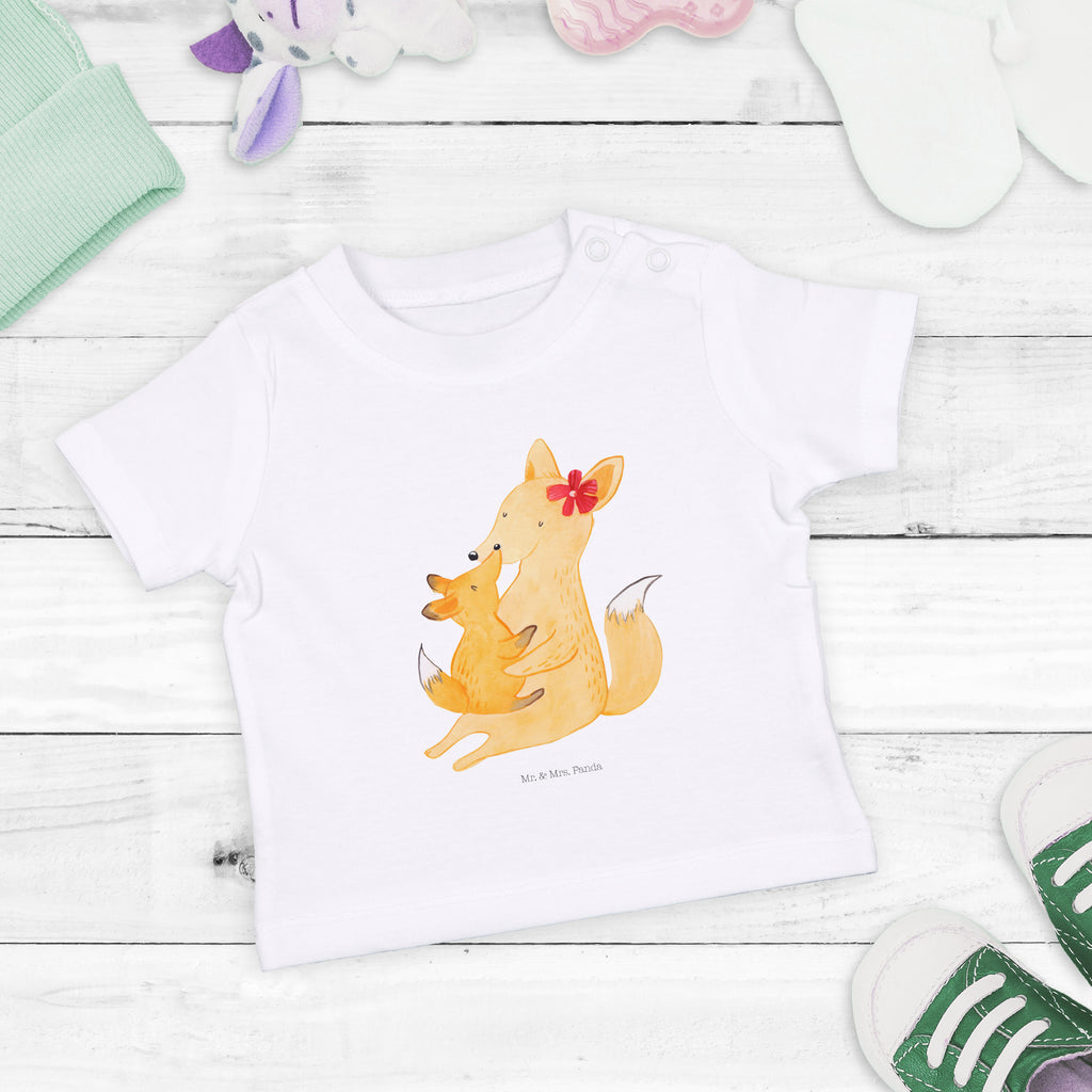 Organic Baby Shirt Fuchs Mama & Kind Baby T-Shirt, Jungen Baby T-Shirt, Mädchen Baby T-Shirt, Shirt, Familie, Vatertag, Muttertag, Bruder, Schwester, Mama, Papa, Oma, Opa, Mutter, Tochter, Lieblingstochter, Beste Tochter, Geschenk