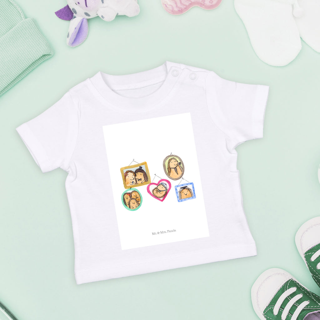 Organic Baby Shirt Igel Familie Baby T-Shirt, Jungen Baby T-Shirt, Mädchen Baby T-Shirt, Shirt, Familie, Vatertag, Muttertag, Bruder, Schwester, Mama, Papa, Oma, Opa, Liebe, Igel, Bilder, Zusammenhalt, Glück