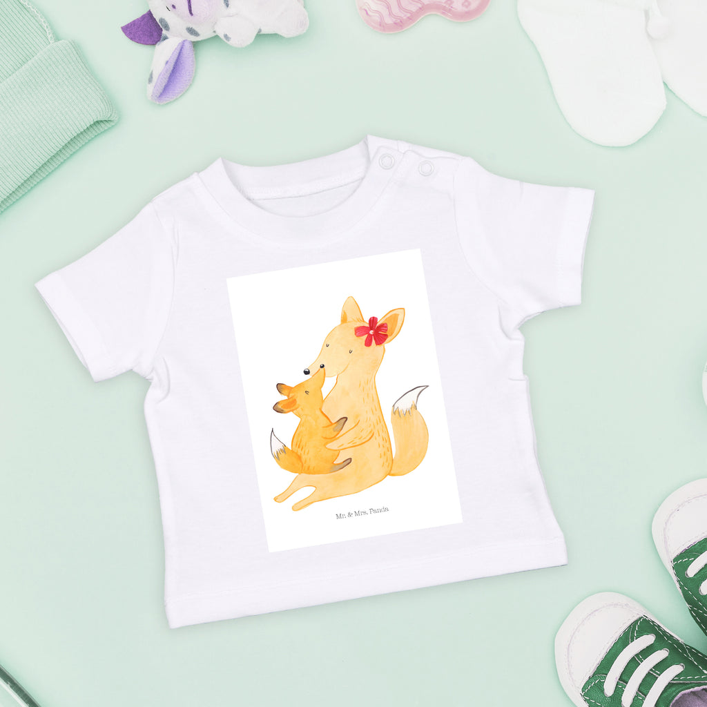 Organic Baby Shirt Fuchs Mama & Kind Baby T-Shirt, Jungen Baby T-Shirt, Mädchen Baby T-Shirt, Shirt, Familie, Vatertag, Muttertag, Bruder, Schwester, Mama, Papa, Oma, Opa, Mutter, Tochter, Lieblingstochter, Beste Tochter, Geschenk