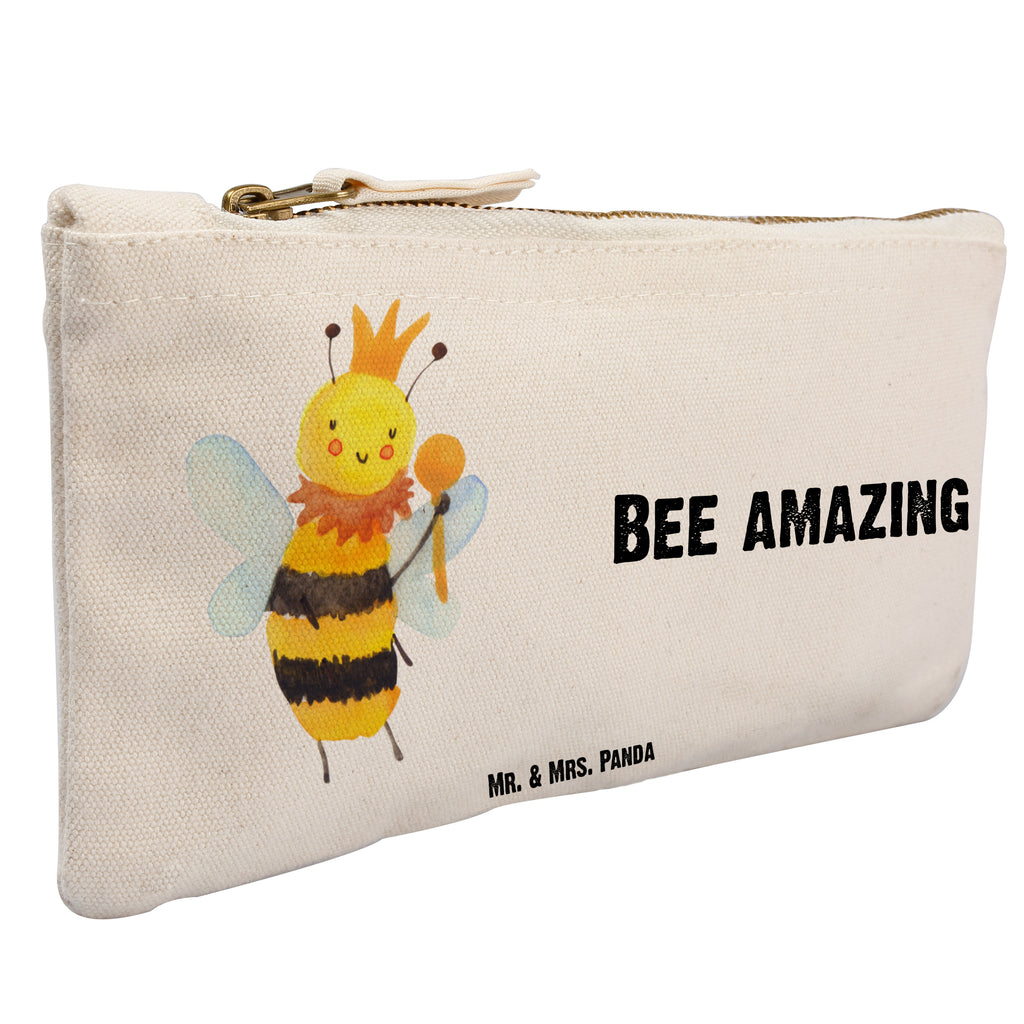 Schminktasche Biene König Schminktasche, Kosmetiktasche, Kosmetikbeutel, Stiftemäppchen, Etui, Federmappe, Makeup, XXL, Schminketui, Kosmetiketui, Schlamperetui, Biene, Wespe, Hummel