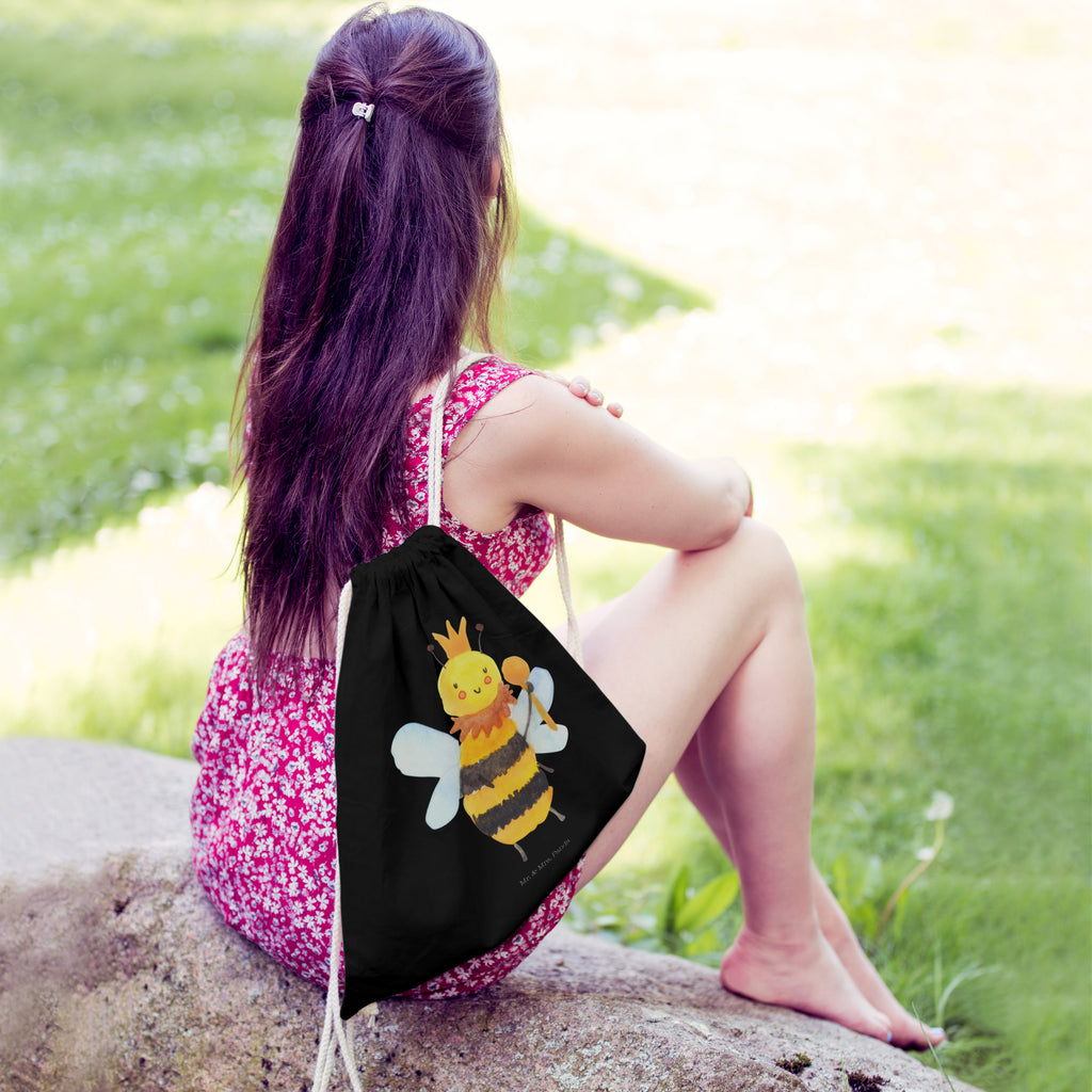 Sportbeutel Biene König Turnbeutel, Beutel, Sporttasche, Tasche, Stoffbeutel, Biene, Wespe, Hummel