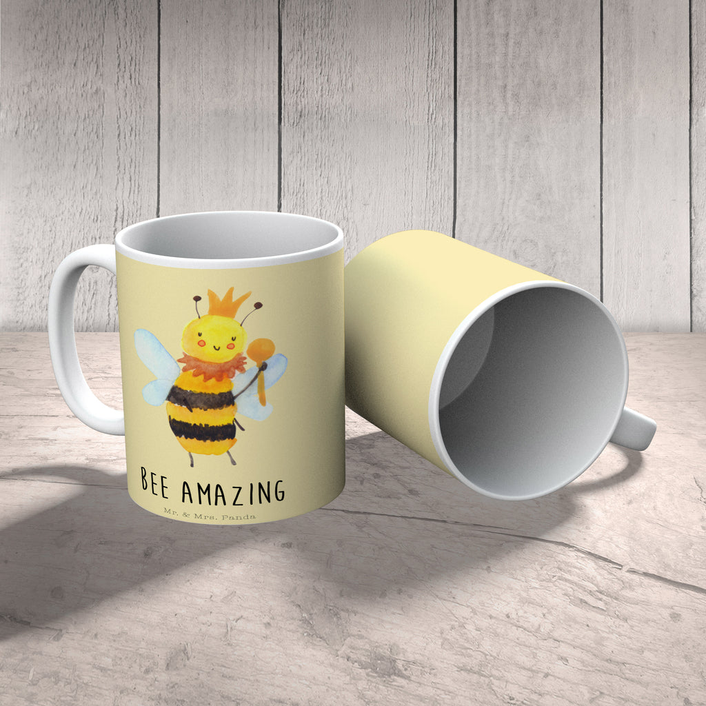 Tasse Biene König  Becher, Kaffeetasse, Kaffeebecher, Tee, Frühstück, Büro  Biene, Wespe, Hummel