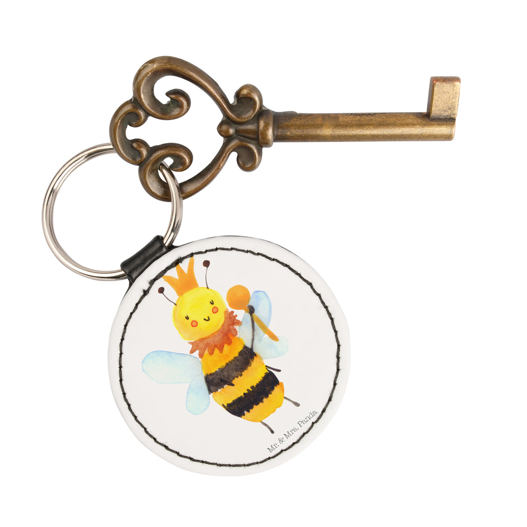 Rund Schlüsselanhänger Biene König Schlüsselanhänger, Anhänger, Taschenanhänger, Glücksbringer, Schutzengel, Biene, Wespe, Hummel