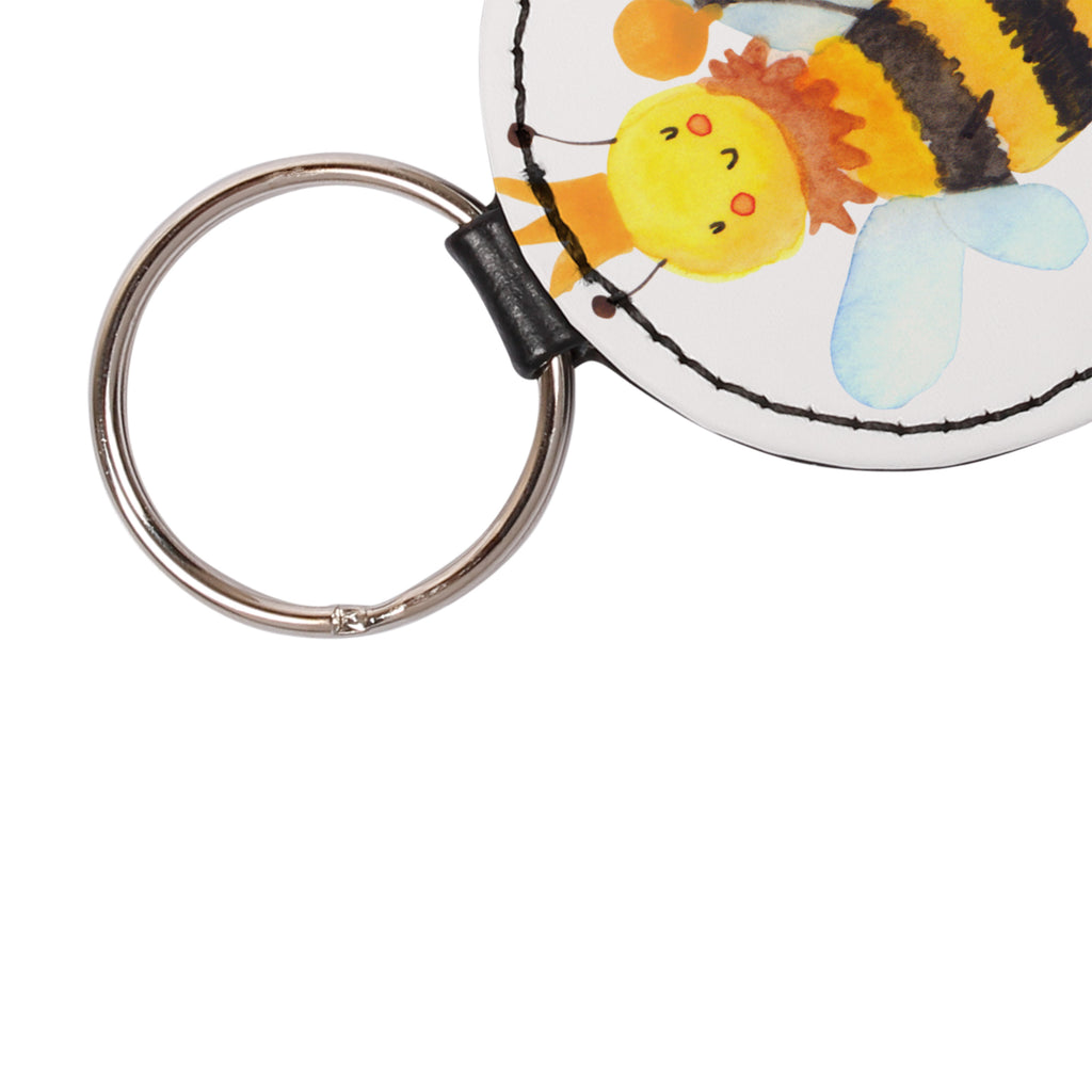 Rund Schlüsselanhänger Biene König Schlüsselanhänger, Anhänger, Taschenanhänger, Glücksbringer, Schutzengel, Biene, Wespe, Hummel