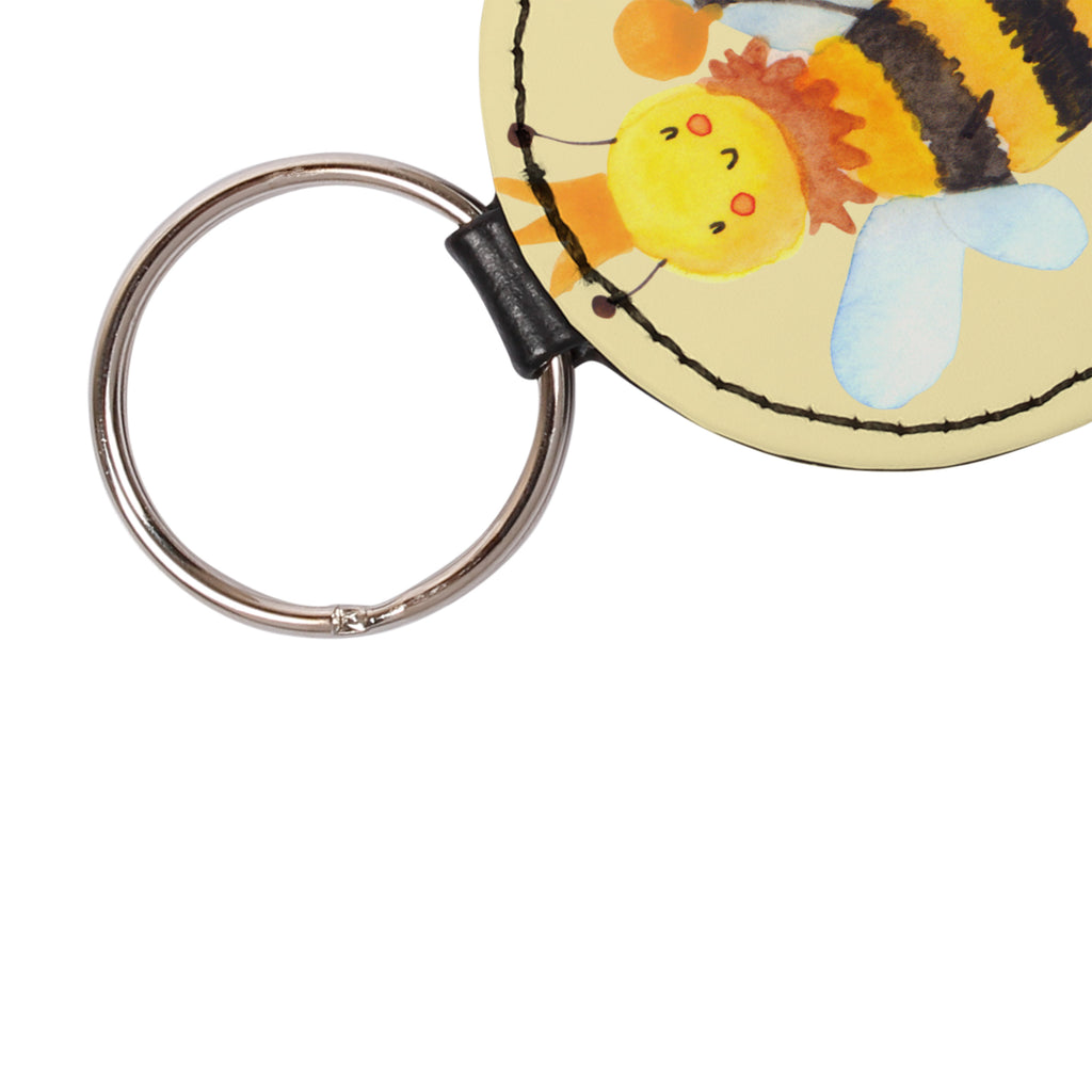 Rund Schlüsselanhänger Biene König Schlüsselanhänger, Anhänger, Taschenanhänger, Glücksbringer, Schutzengel, Biene, Wespe, Hummel