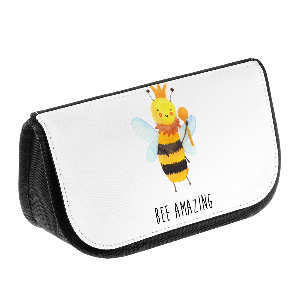 Kosmetiktasche Biene König Kosmetikbeutel, Kulturtasche, Kulturbeutel, Schminktasche, Make-Up Tasche, Biene, Wespe, Hummel