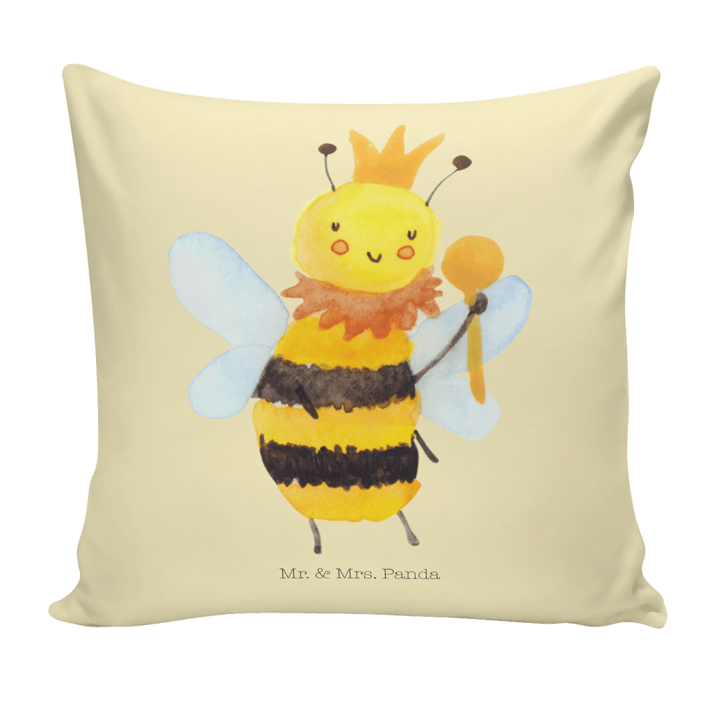 40x40 Kissen Biene König Kissenhülle, Kopfkissen, Sofakissen, Dekokissen, Motivkissen, Biene, Wespe, Hummel