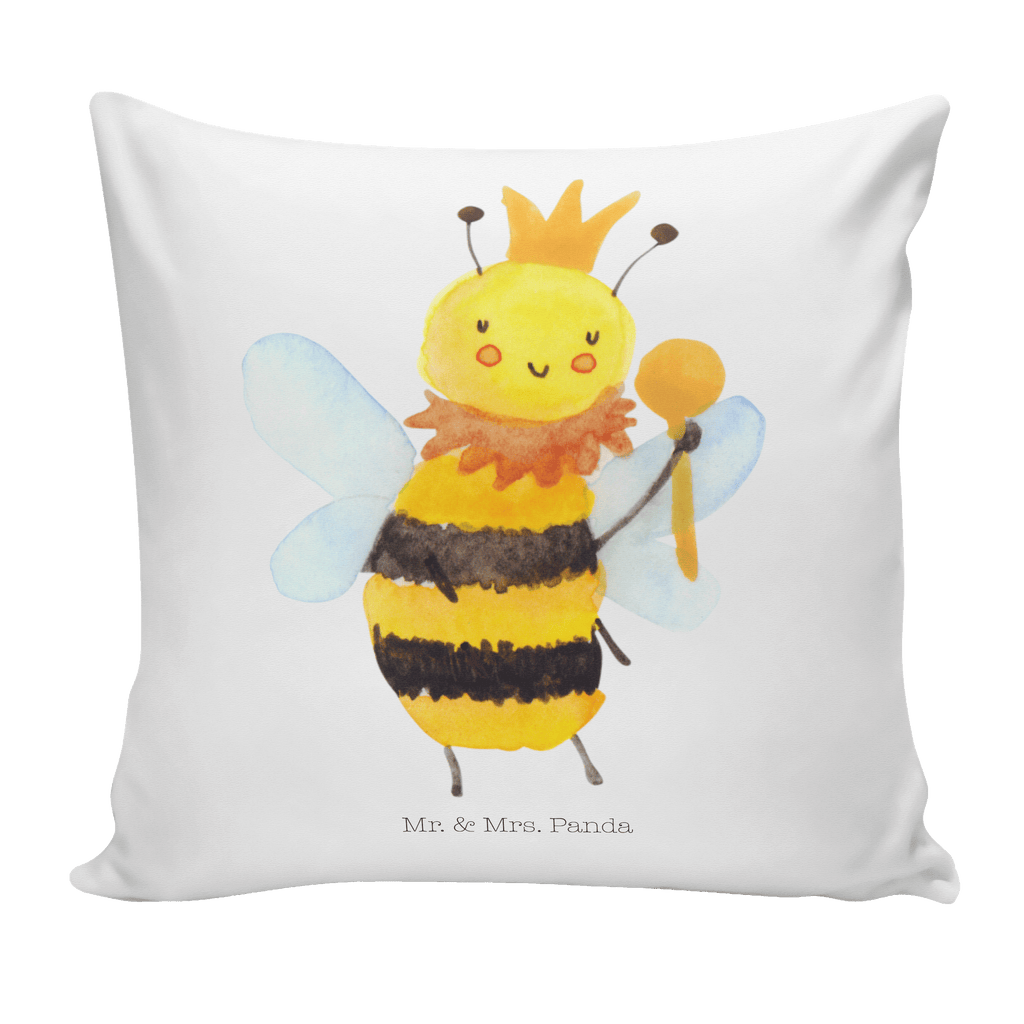 40x40 Kissen Biene König Kissenhülle, Kopfkissen, Sofakissen, Dekokissen, Motivkissen, Biene, Wespe, Hummel