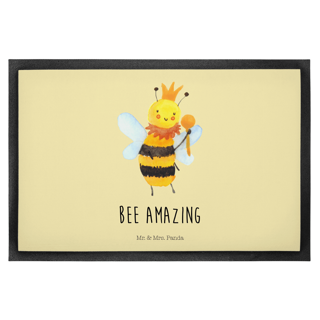 Fußmatte Biene König  Türvorleger, Schmutzmatte, Fußabtreter, Matte, Schmutzfänger, Fußabstreifer, Schmutzfangmatte, Türmatte, Motivfußmatte,  Haustürmatte, Vorleger  Biene, Wespe, Hummel