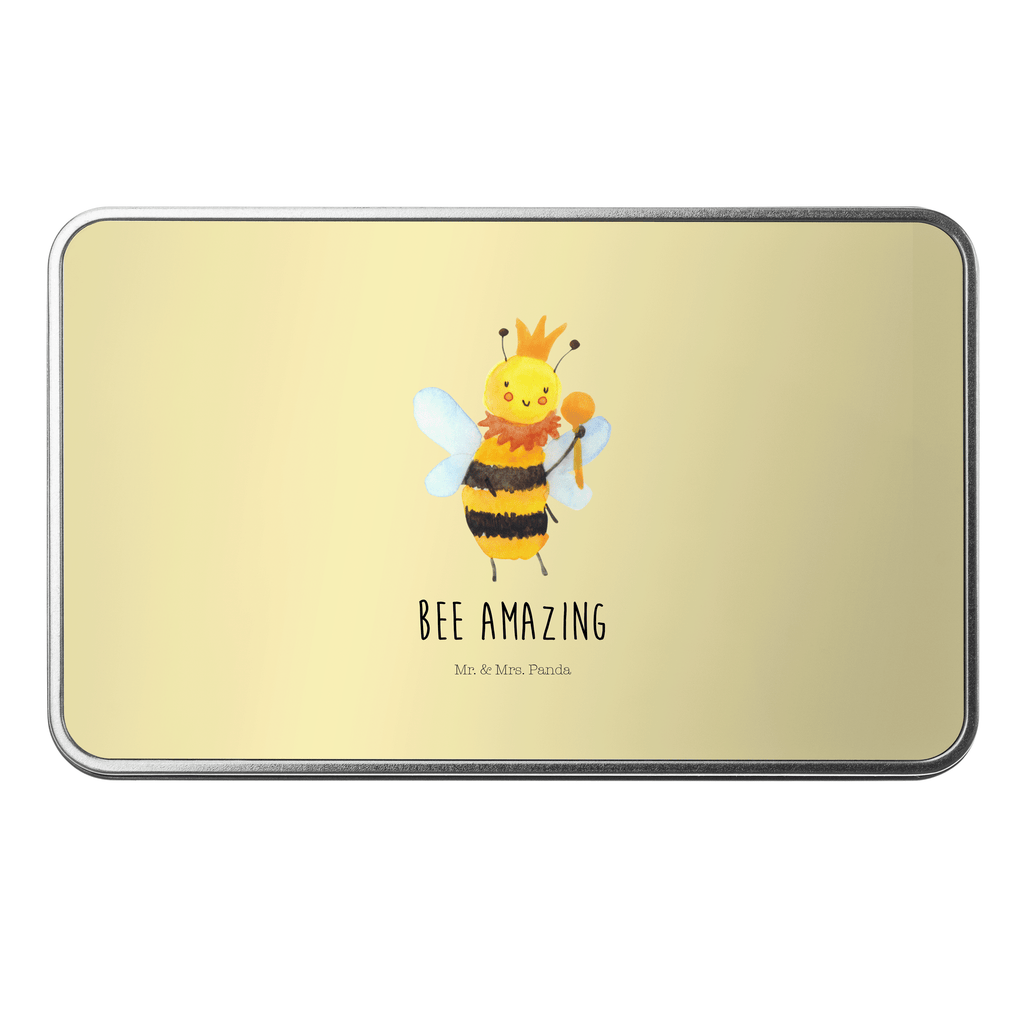 Metalldose rechteckig Biene König Blechdose, Metalldose, Blechbox, Container, Keksdose, Vorratsdose, Vorratsbox, Döschen, Versperbox, Vesperdose, Aufbewahrungsdose, Aufbewahrungsbox, Aluminiumdose, Dose, Biene, Wespe, Hummel