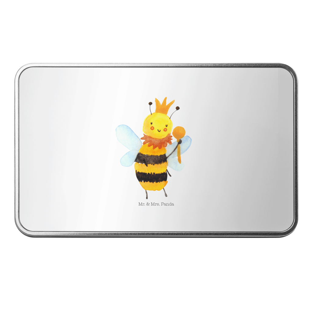 Metalldose rechteckig Biene König Blechdose, Metalldose, Blechbox, Container, Keksdose, Vorratsdose, Vorratsbox, Döschen, Versperbox, Vesperdose, Aufbewahrungsdose, Aufbewahrungsbox, Aluminiumdose, Dose, Biene, Wespe, Hummel