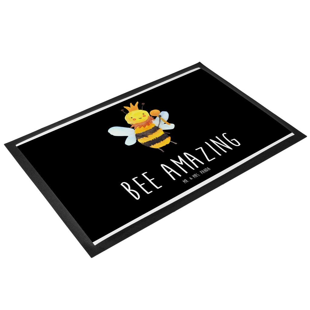 Fußmatte Biene König  Türvorleger, Schmutzmatte, Fußabtreter, Matte, Schmutzfänger, Fußabstreifer, Schmutzfangmatte, Türmatte, Motivfußmatte,  Haustürmatte, Vorleger  Biene, Wespe, Hummel