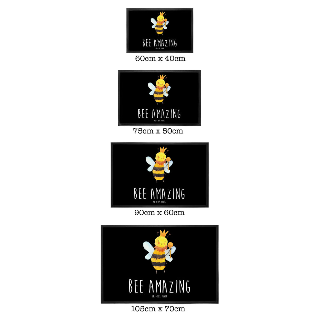 Fußmatte Biene König  Türvorleger, Schmutzmatte, Fußabtreter, Matte, Schmutzfänger, Fußabstreifer, Schmutzfangmatte, Türmatte, Motivfußmatte,  Haustürmatte, Vorleger  Biene, Wespe, Hummel