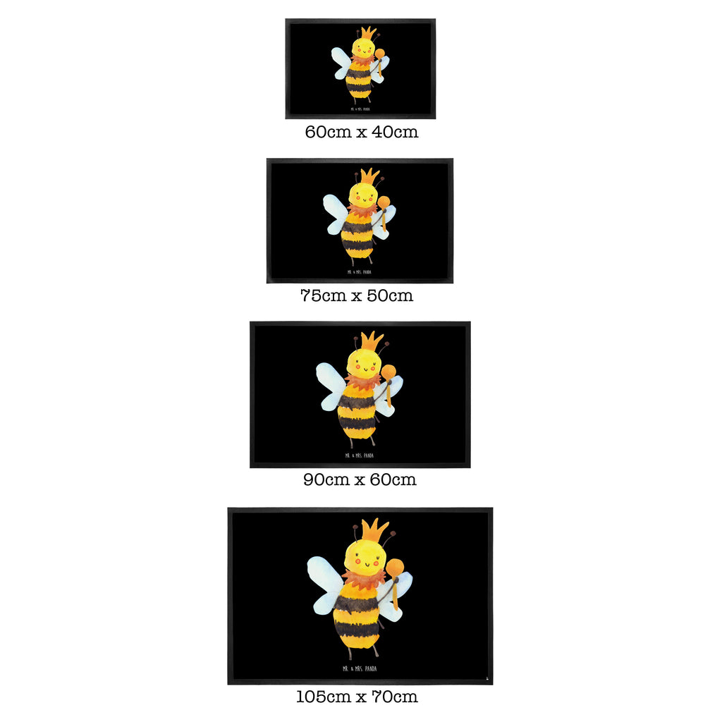 Fußmatte Biene König  Türvorleger, Schmutzmatte, Fußabtreter, Matte, Schmutzfänger, Fußabstreifer, Schmutzfangmatte, Türmatte, Motivfußmatte,  Haustürmatte, Vorleger  Biene, Wespe, Hummel