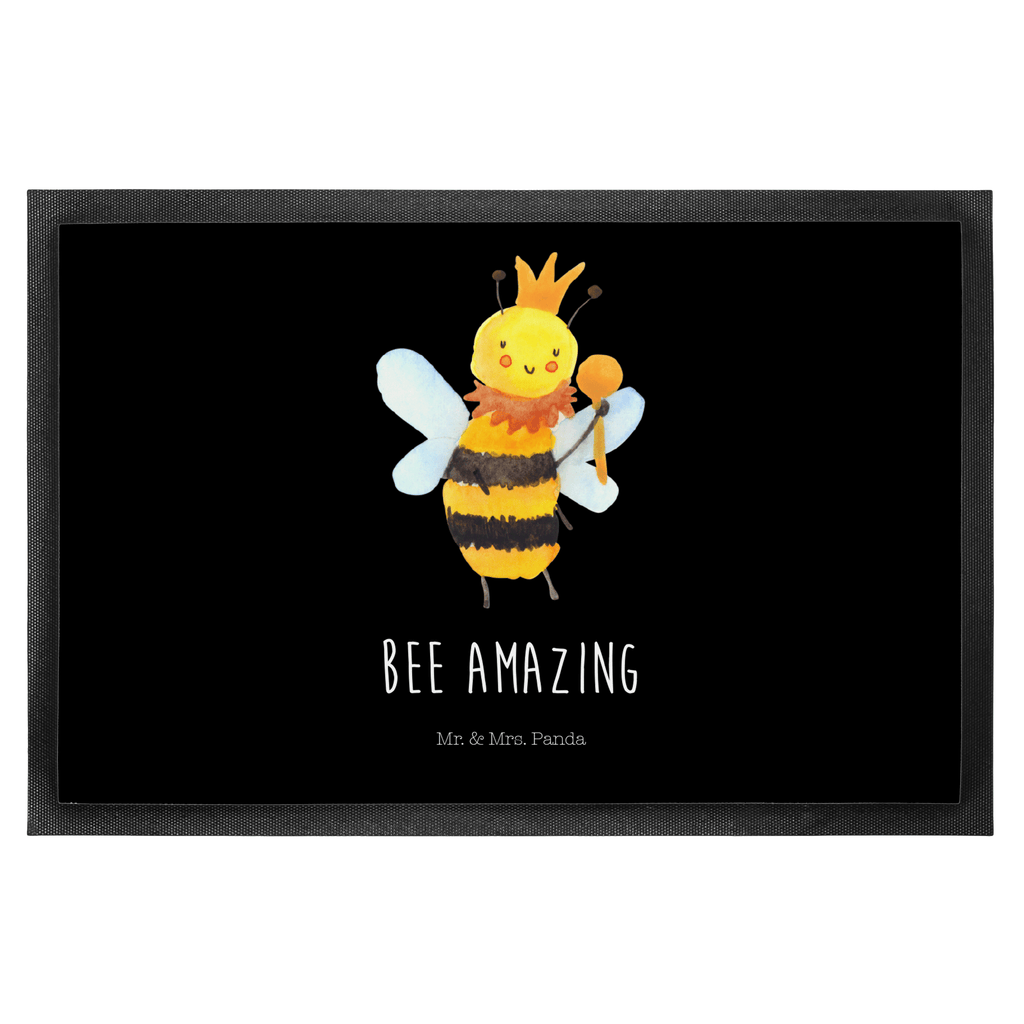 Fußmatte Biene König  Türvorleger, Schmutzmatte, Fußabtreter, Matte, Schmutzfänger, Fußabstreifer, Schmutzfangmatte, Türmatte, Motivfußmatte,  Haustürmatte, Vorleger  Biene, Wespe, Hummel