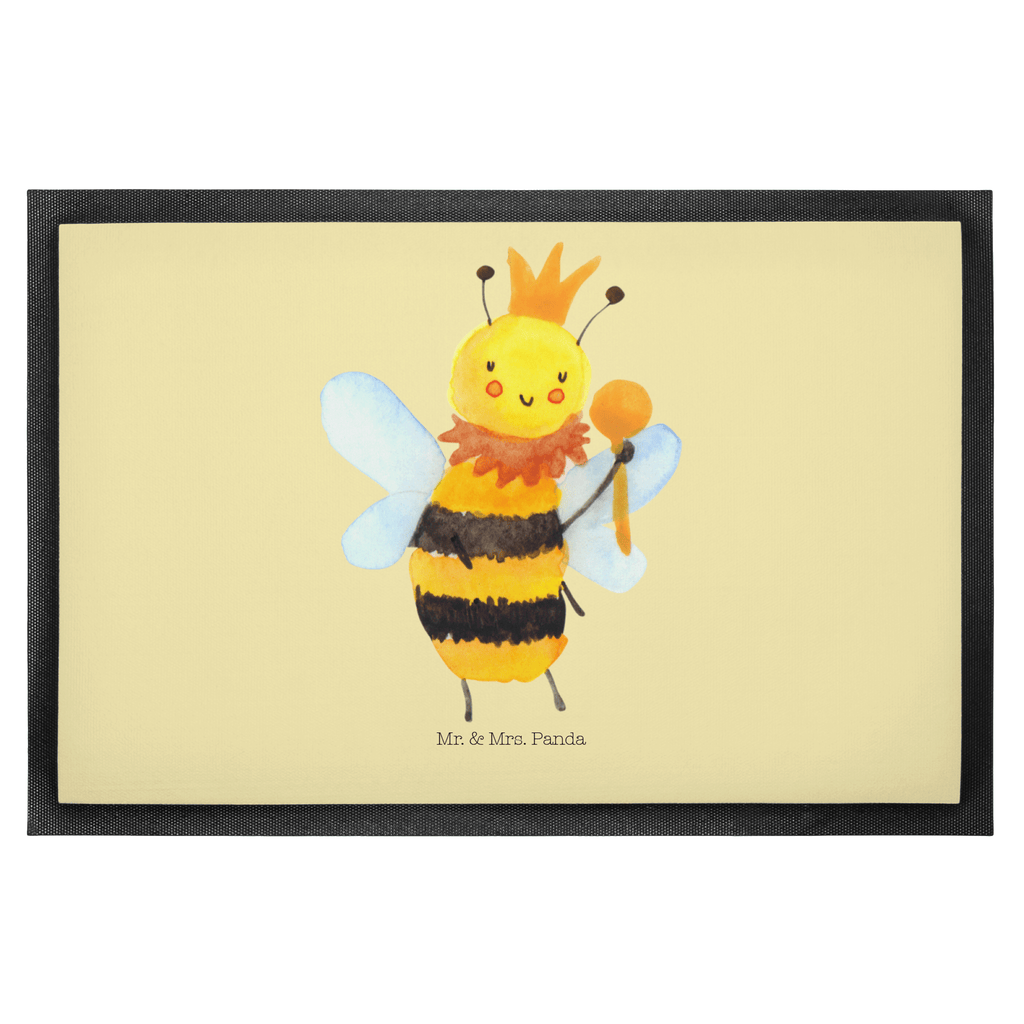 Fußmatte Biene König  Türvorleger, Schmutzmatte, Fußabtreter, Matte, Schmutzfänger, Fußabstreifer, Schmutzfangmatte, Türmatte, Motivfußmatte,  Haustürmatte, Vorleger  Biene, Wespe, Hummel