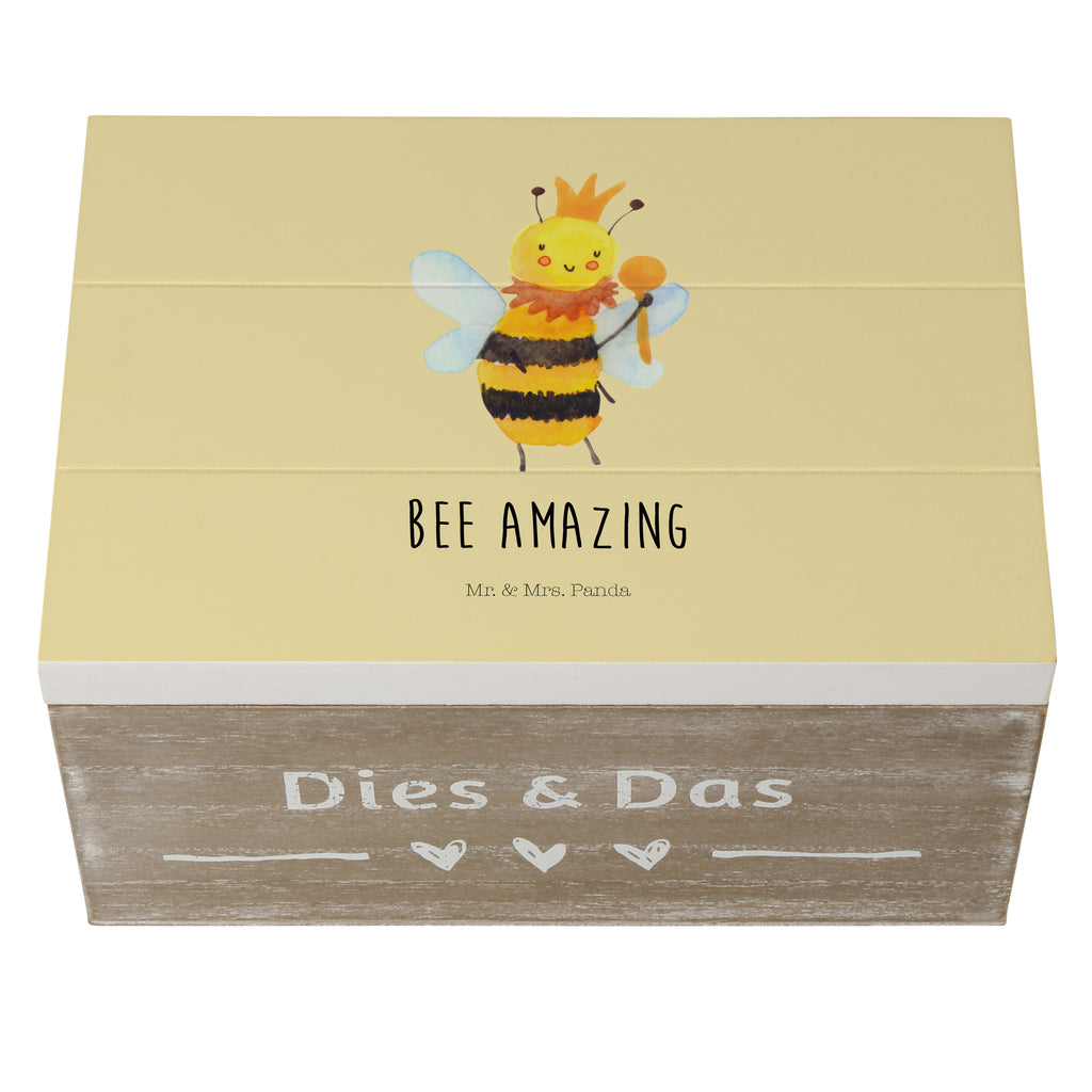 Holzkiste Biene König Holzkiste, Kiste, Schatzkiste, Truhe, Schatulle, XXL, Erinnerungsbox, Erinnerungskiste, Dekokiste, Aufbewahrungsbox, Biene, Wespe, Hummel