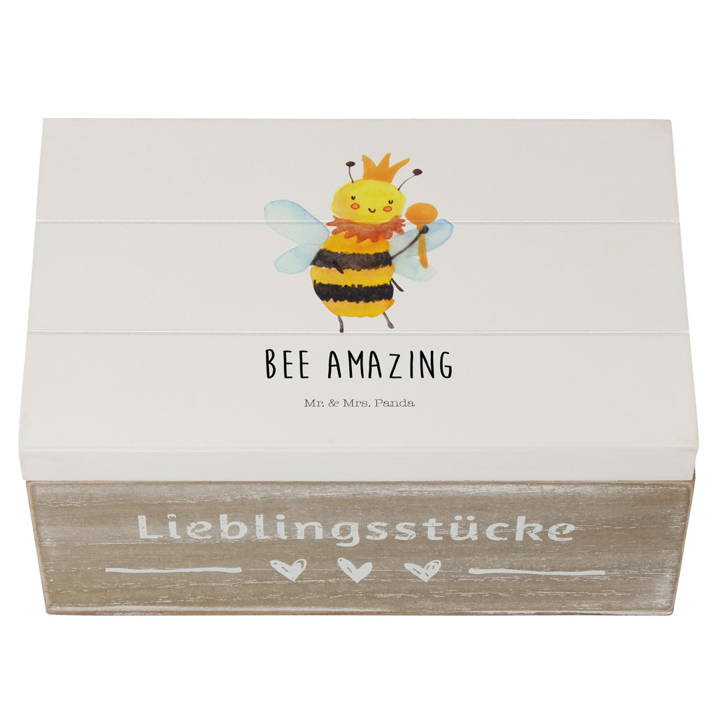 Holzkiste Biene König Holzkiste, Kiste, Schatzkiste, Truhe, Schatulle, XXL, Erinnerungsbox, Erinnerungskiste, Dekokiste, Aufbewahrungsbox, Biene, Wespe, Hummel