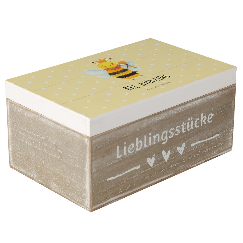 Holzkiste Biene König Holzkiste, Kiste, Schatzkiste, Truhe, Schatulle, XXL, Erinnerungsbox, Erinnerungskiste, Dekokiste, Aufbewahrungsbox, Biene, Wespe, Hummel