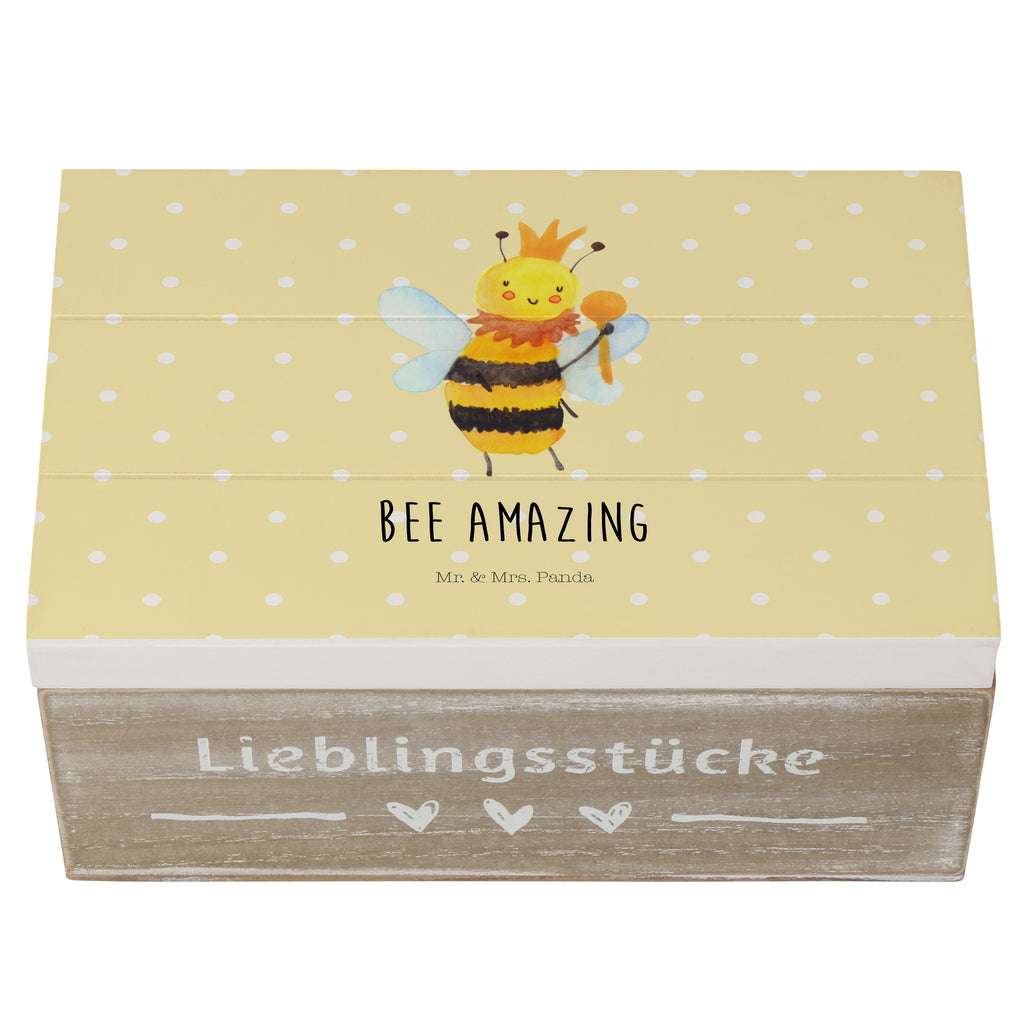 Holzkiste Biene König Holzkiste, Kiste, Schatzkiste, Truhe, Schatulle, XXL, Erinnerungsbox, Erinnerungskiste, Dekokiste, Aufbewahrungsbox, Biene, Wespe, Hummel