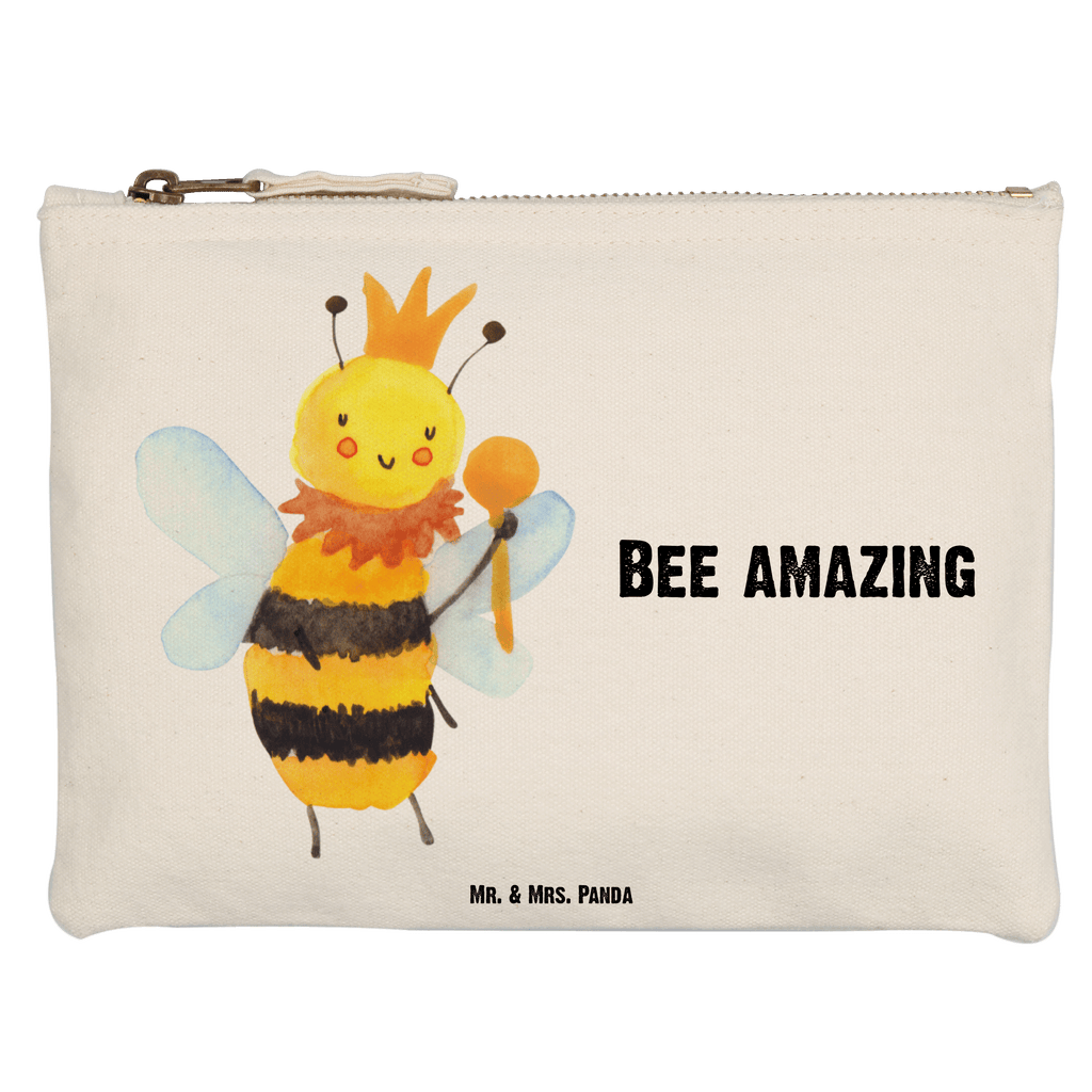 Schminktasche Biene König Schminktasche, Kosmetiktasche, Kosmetikbeutel, Stiftemäppchen, Etui, Federmappe, Makeup, XXL, Schminketui, Kosmetiketui, Schlamperetui, Biene, Wespe, Hummel