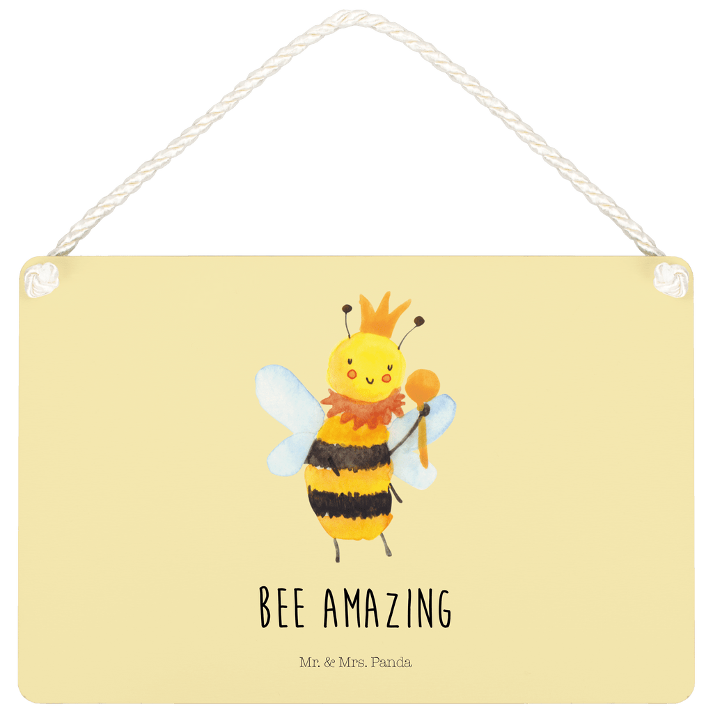 Deko Schild Biene König Dekoschild, Deko Schild, Schild, Tür Schild, Türschild, Holzschild, Wandschild, Wanddeko, Biene, Wespe, Hummel