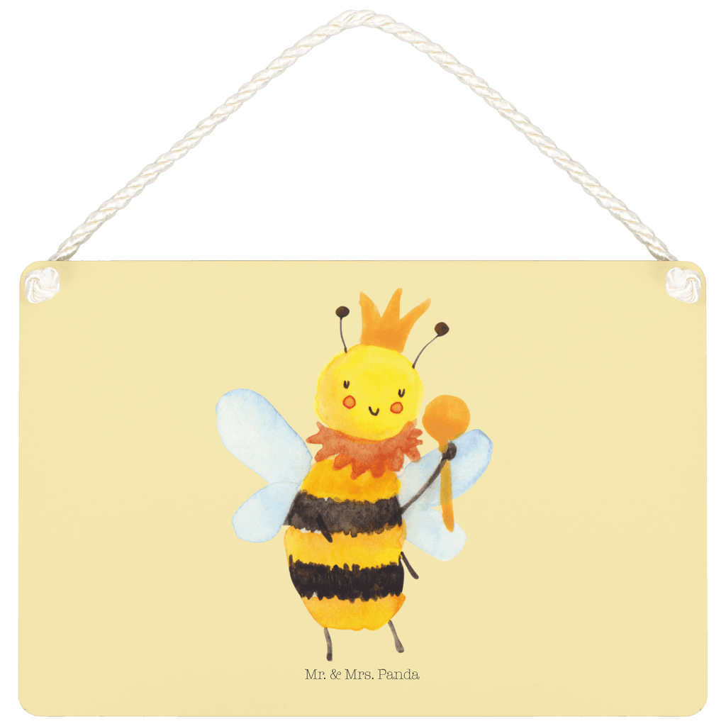 Deko Schild Biene König Dekoschild, Deko Schild, Schild, Tür Schild, Türschild, Holzschild, Wandschild, Wanddeko, Biene, Wespe, Hummel