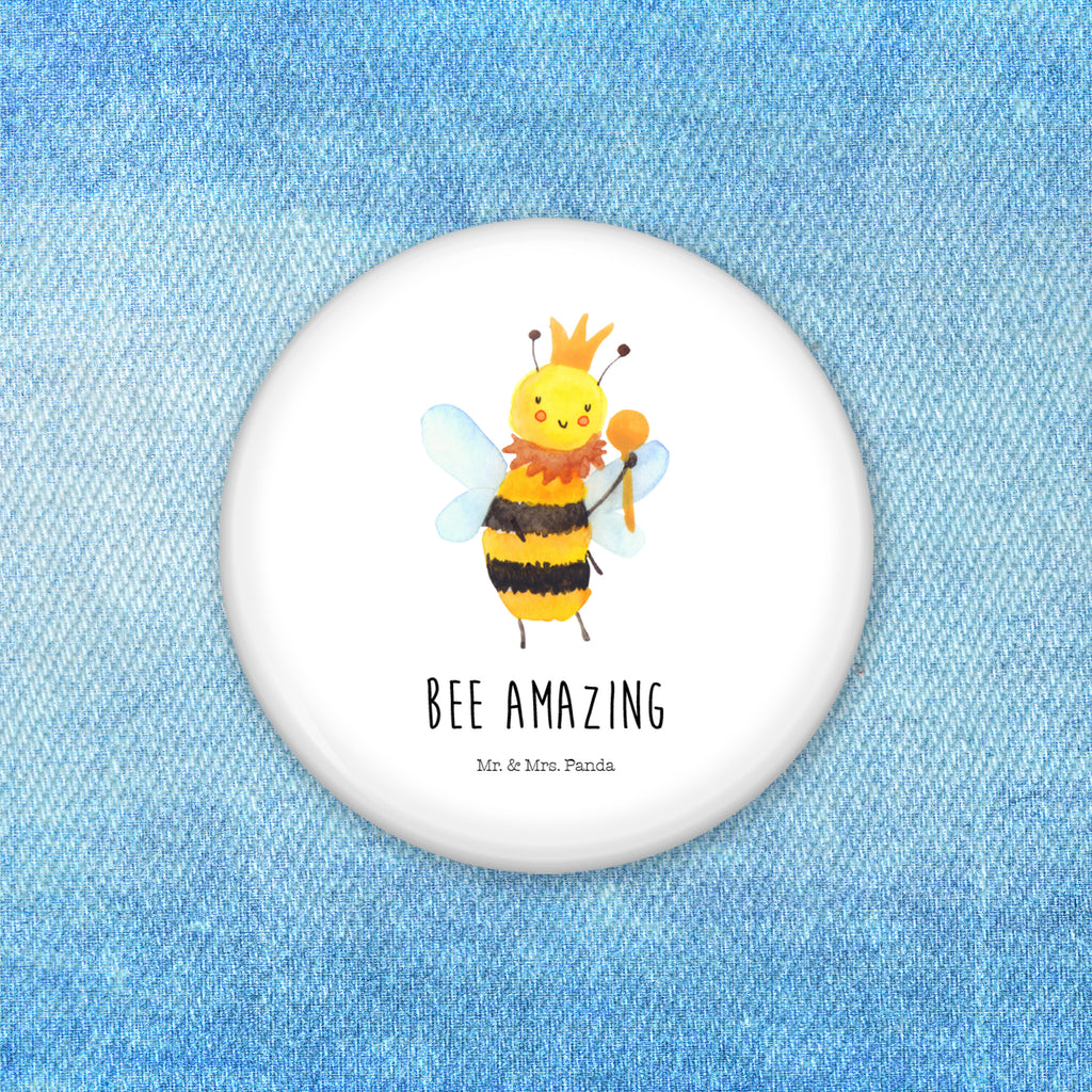 50mm Button Biene König 50mm Button, Button, Pin, Anstecknadel, Biene, Wespe, Hummel