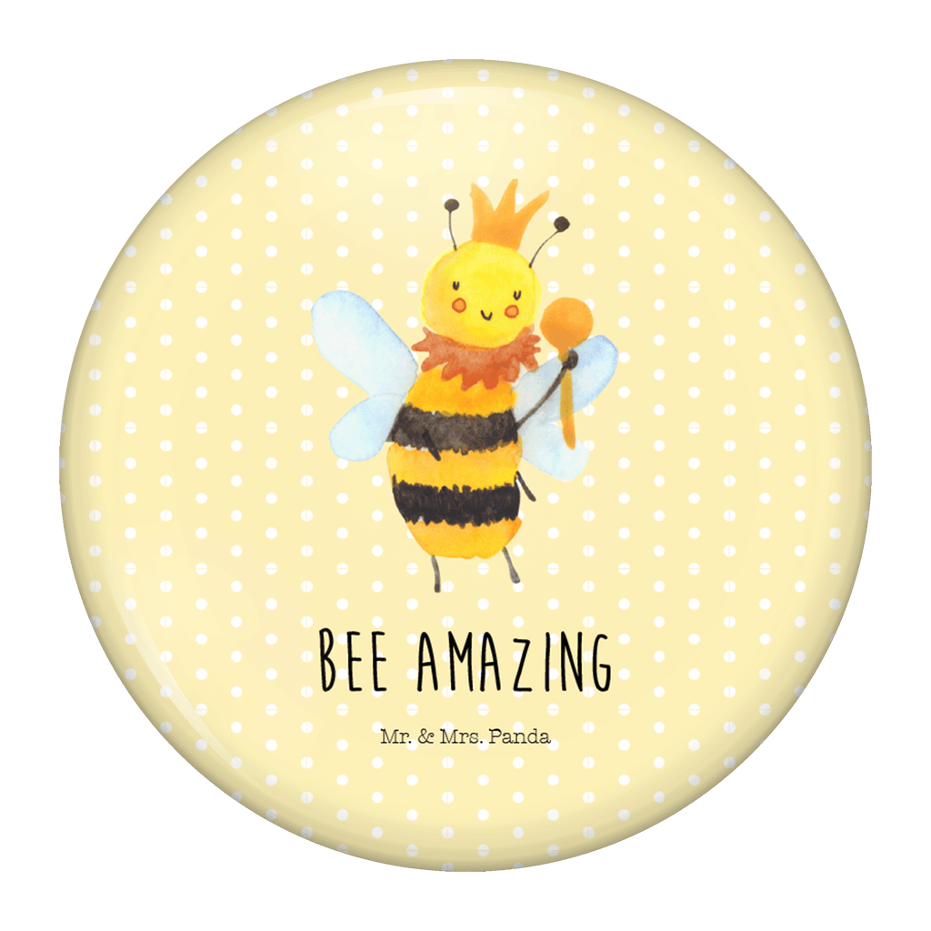 50mm Button Biene König 50mm Button, Button, Pin, Anstecknadel, Biene, Wespe, Hummel