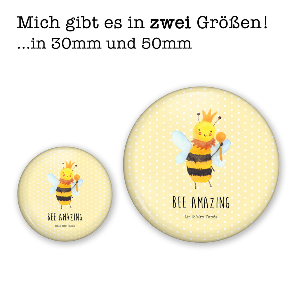 50mm Button Biene König 50mm Button, Button, Pin, Anstecknadel, Biene, Wespe, Hummel