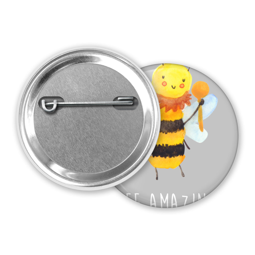 50mm Button Biene König 50mm Button, Button, Pin, Anstecknadel, Biene, Wespe, Hummel