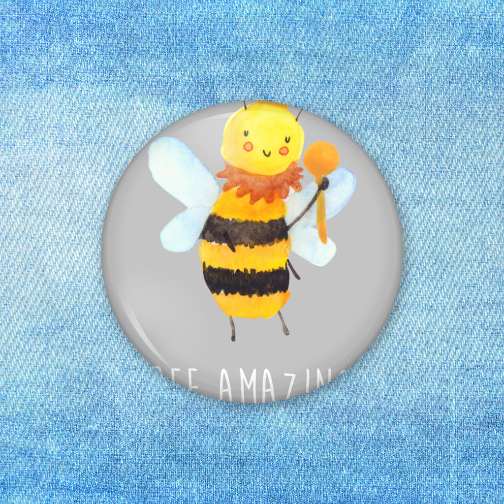 50mm Button Biene König 50mm Button, Button, Pin, Anstecknadel, Biene, Wespe, Hummel