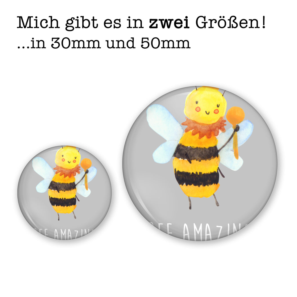 50mm Button Biene König 50mm Button, Button, Pin, Anstecknadel, Biene, Wespe, Hummel