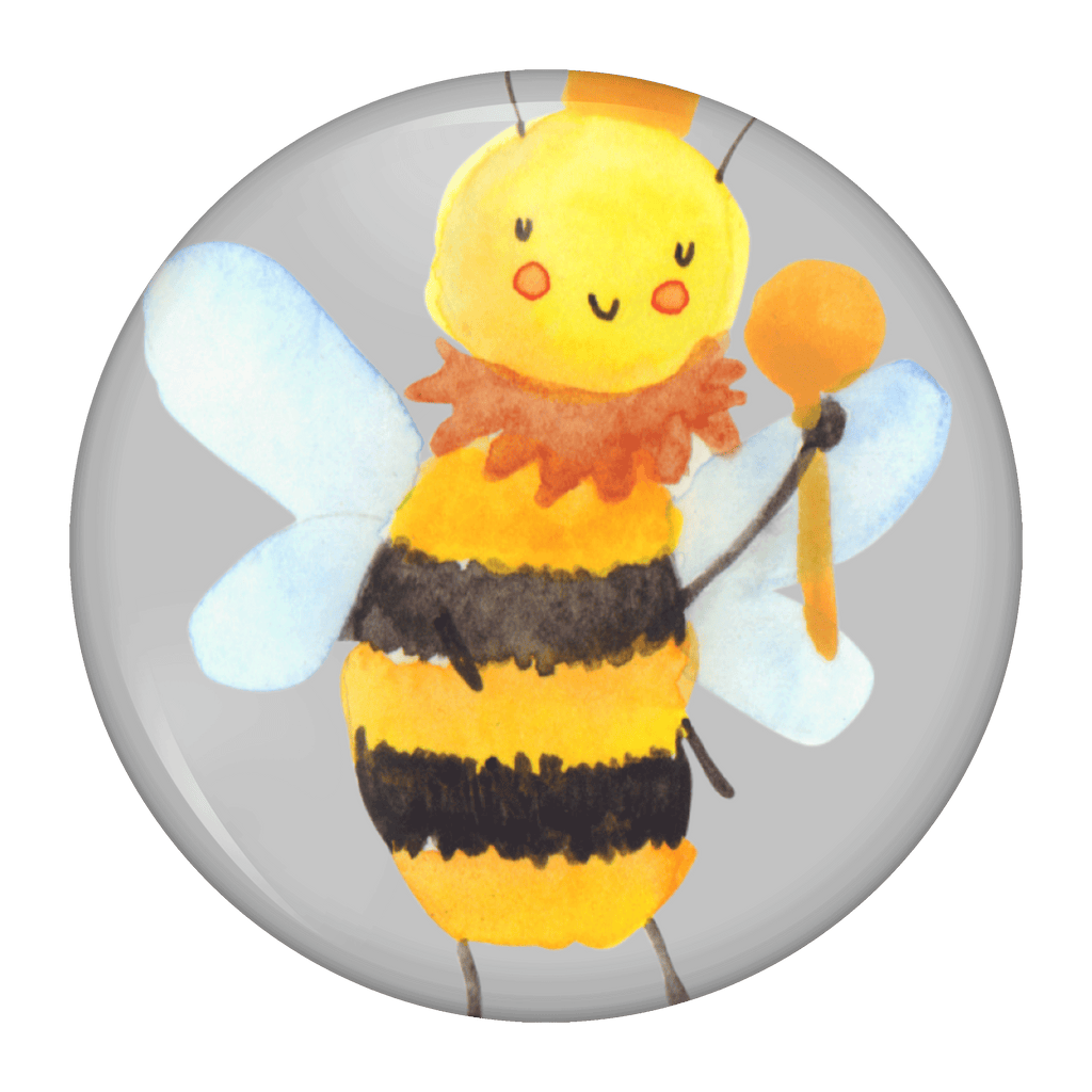 50mm Button Biene König 50mm Button, Button, Pin, Anstecknadel, Biene, Wespe, Hummel