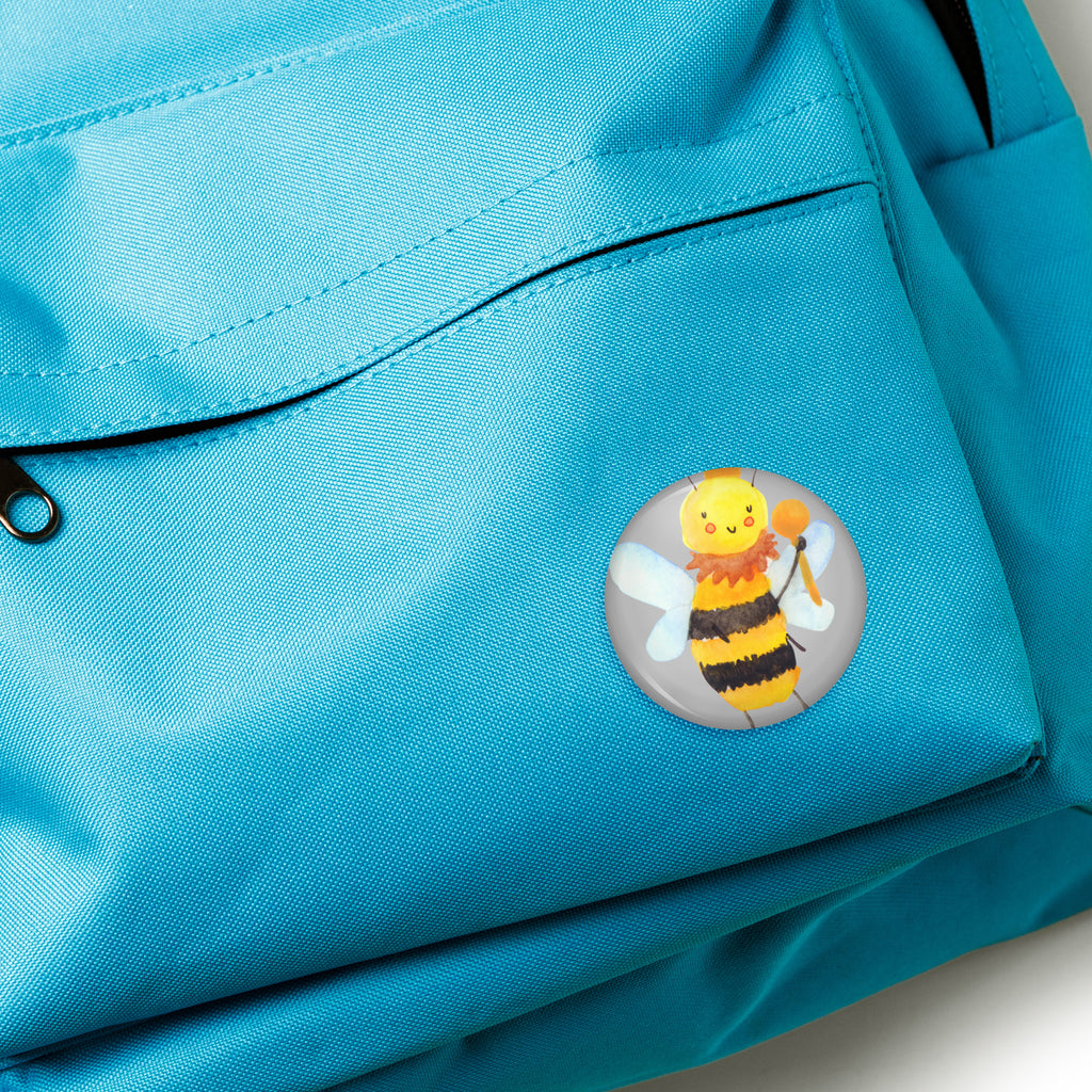 50mm Button Biene König 50mm Button, Button, Pin, Anstecknadel, Biene, Wespe, Hummel