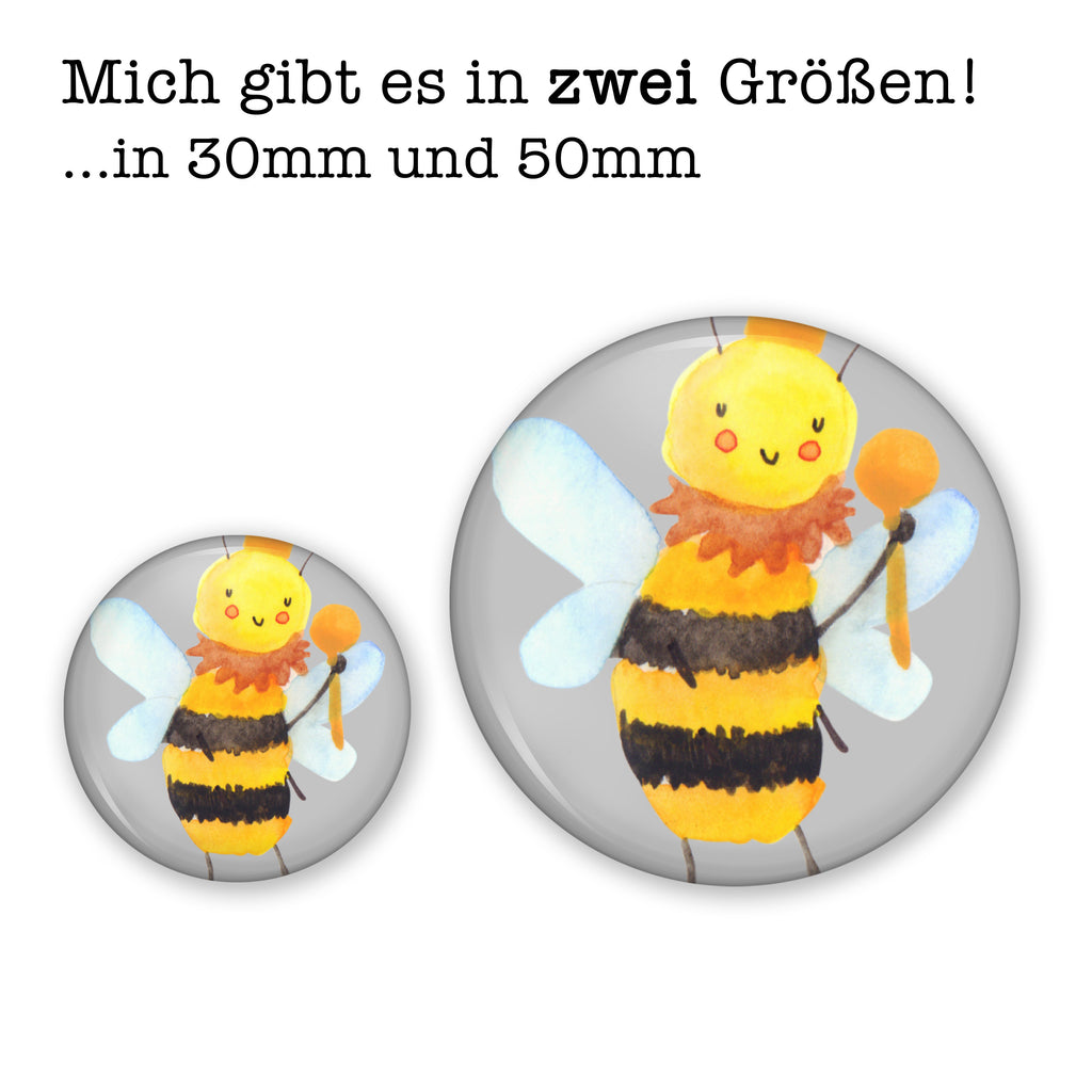 50mm Button Biene König 50mm Button, Button, Pin, Anstecknadel, Biene, Wespe, Hummel