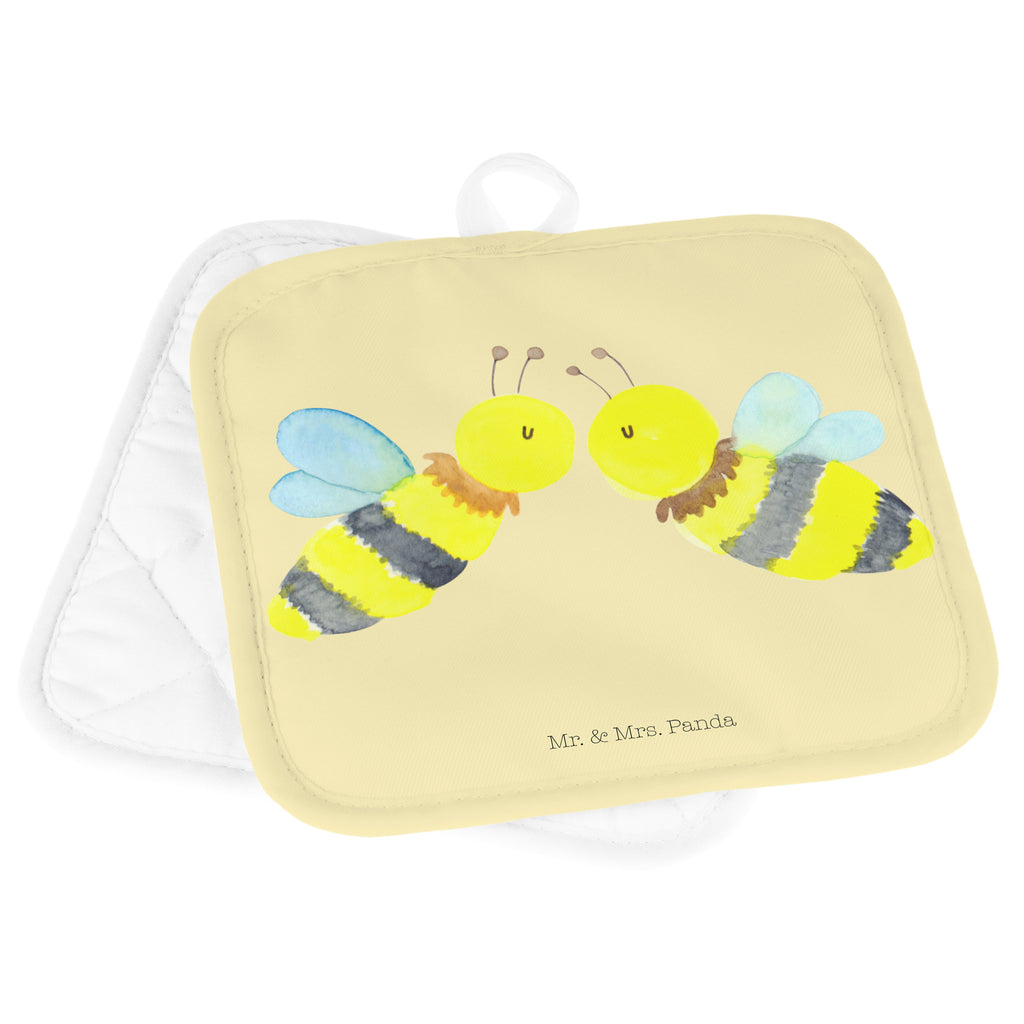 2er Set Topflappen  Biene Liebe Topflappen, Topfuntersetzer, Ofenhandschuh, Topflappen Set, Topflappen lustig, Topflappen mit Spruch, Biene, Wespe, Hummel