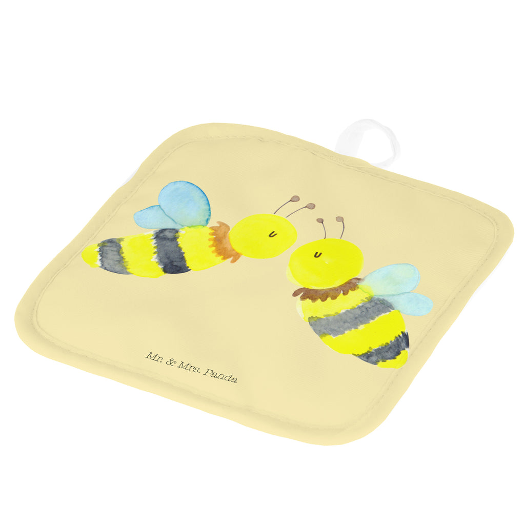 2er Set Topflappen  Biene Liebe Topflappen, Topfuntersetzer, Ofenhandschuh, Topflappen Set, Topflappen lustig, Topflappen mit Spruch, Biene, Wespe, Hummel