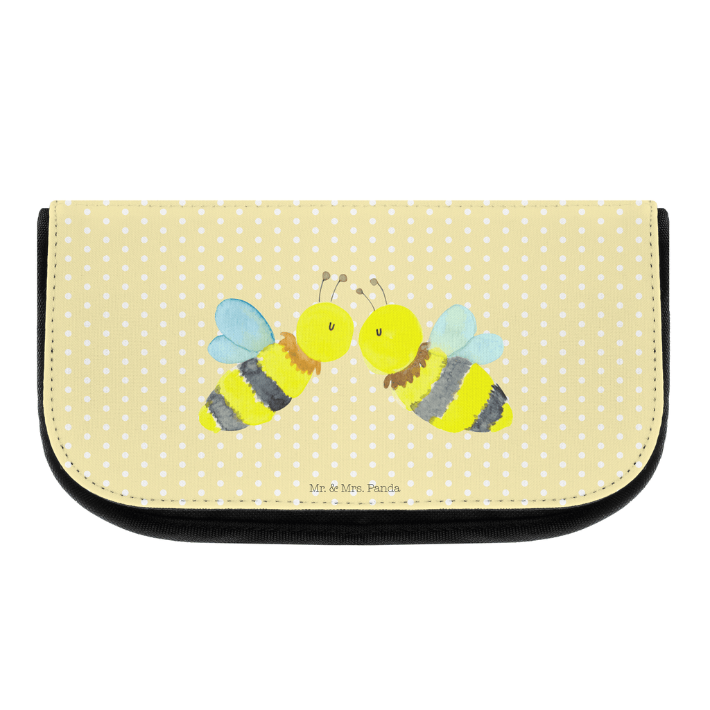 Kosmetiktasche Biene Liebe Kosmetikbeutel, Kulturtasche, Kulturbeutel, Schminktasche, Make-Up Tasche, Biene, Wespe, Hummel