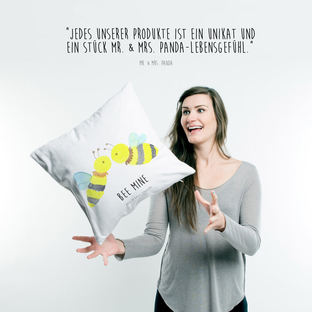 40x40 Kissen Biene Liebe Kissenhülle, Kopfkissen, Sofakissen, Dekokissen, Motivkissen, Biene, Wespe, Hummel