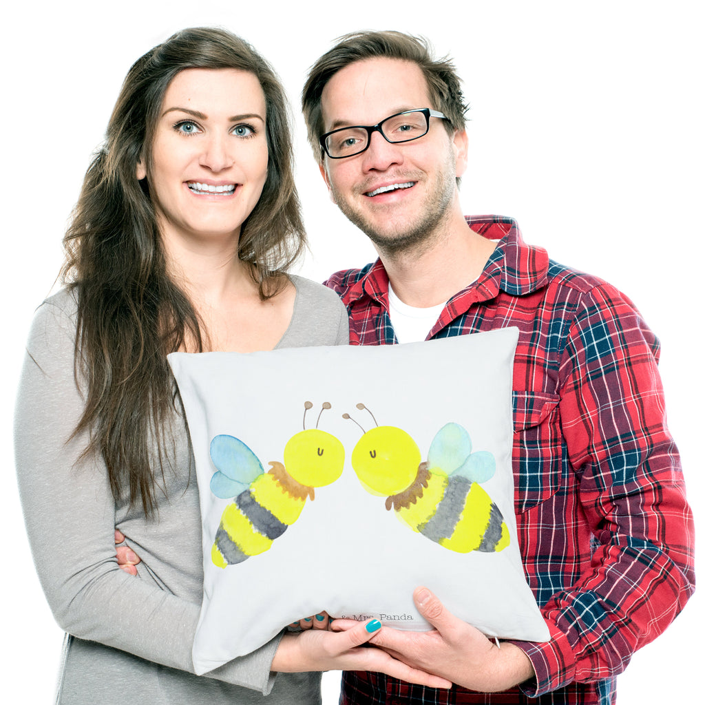 40x40 Kissen Biene Liebe Kissenhülle, Kopfkissen, Sofakissen, Dekokissen, Motivkissen, Biene, Wespe, Hummel