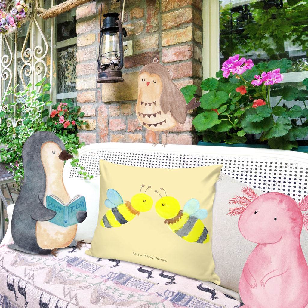 40x40 Kissen Biene Liebe Kissenhülle, Kopfkissen, Sofakissen, Dekokissen, Motivkissen, Biene, Wespe, Hummel