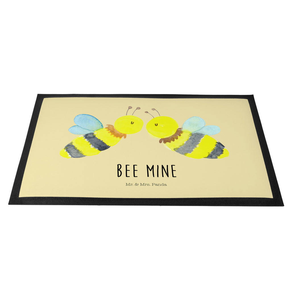 Fußmatte Biene Liebe  Türvorleger, Schmutzmatte, Fußabtreter, Matte, Schmutzfänger, Fußabstreifer, Schmutzfangmatte, Türmatte, Motivfußmatte,  Haustürmatte, Vorleger  Biene, Wespe, Hummel