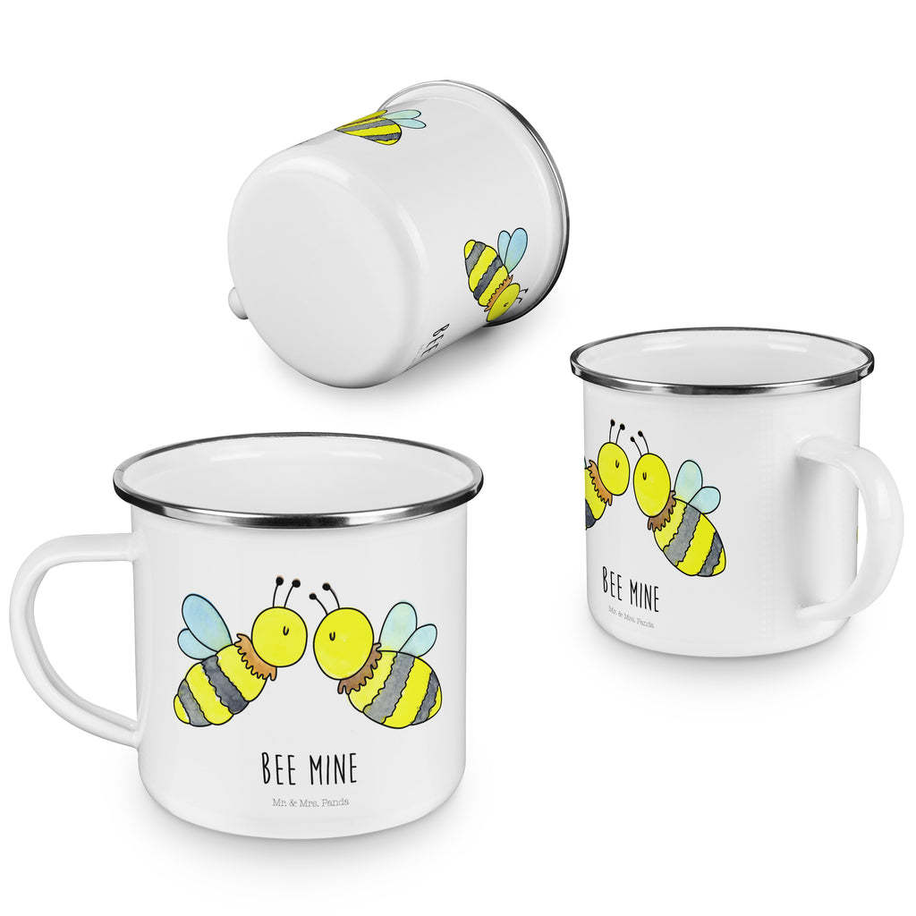 Camping Emaille Tasse Biene Liebe Campingtasse, Trinkbecher, Metalltasse, Outdoor Tasse, Emaille Trinkbecher, Blechtasse Outdoor, Emaille Campingbecher, Edelstahl Trinkbecher, Metalltasse für Camping, Kaffee Blechtasse, Camping Tasse Metall, Biene, Wespe, Hummel